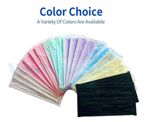 Maschera da polvere monouso blu con certificato ISO13485 Earloop Typeiir 3ply Face Mask