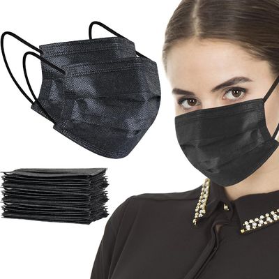 Maschera protettiva chirurgica usa e getta morbida 3 strati con pinza per il naso Elastico Earloop
