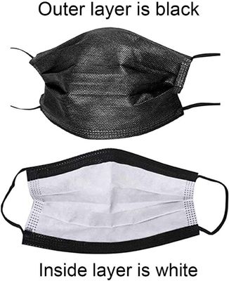 Maschera facciale usa e getta a colori personalizzati 3 supporti medici a pli con loop elastico all' orecchio