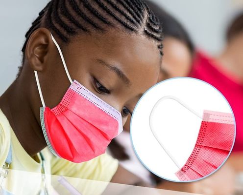 Non sterilizzante 3 strati Earloop Maschera a uso singolo per bambini Adolescenti 14,5*9,5 Cm