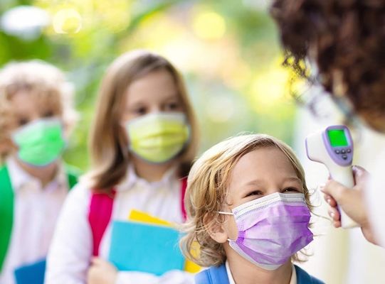 Elastico Ear-Loop V101 Nonwoven Felt Blown Fabric Disposable Kids Face Mask Bambini Maschera
