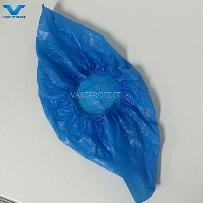 Copertina per scarpe da lavanderia blu monouso elastico 2-30g