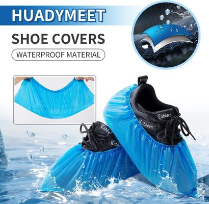 Copertura per scarpe monouso in plastica resistente allo scivolamento resistente all'acqua CPE resistente al scivolamento per ospedali