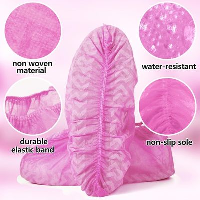 Logo di stampa Copertina monouso rosa antiscivolo per la protezione e il comfort dentale