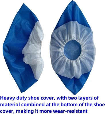 Pulizia Blu e Bianco V206 Pesante PP CPE impermeabile Copertura per piedi usa e getta