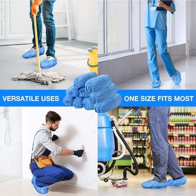 Coperture di scarpe monouso resistenti allo scivolamento per pavimenti e scarpe in interni 15*39cm
