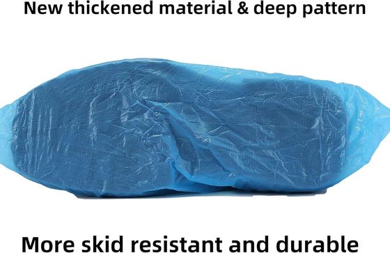 Copertura per scarpe anti-slip blu a protezione monouso per pulizia e protezione
