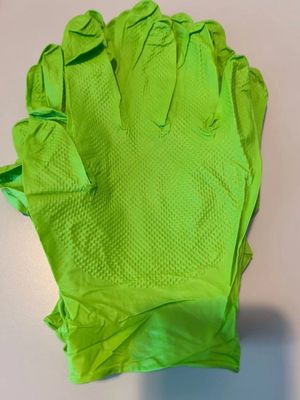 Guanti di esame 100% nitrile puro, bianchi, neri e blu, con standard EN455