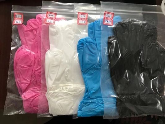 Guanti di controllo nitrile nero usa e getta S M L XL 9 pollici Aql 1,5 per il giardinaggio