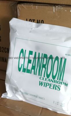 120GSM ESD Anti-Static Lint Free 100% Polyester White Clean-Room Wipers Personalizzazione