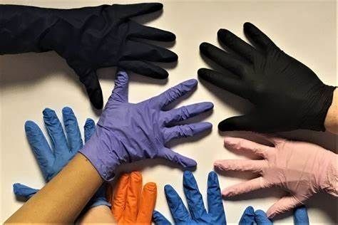 Esame medico usa e getta Guanti azzurri di nitrile Cassa certificata ISO da 10 scatole 100 guanti