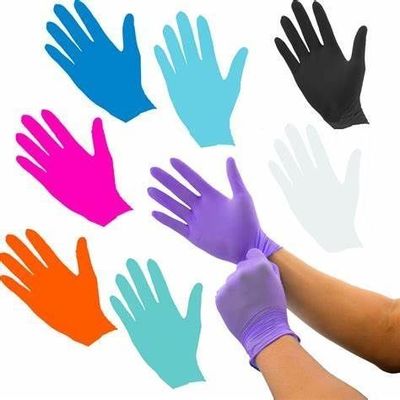Guanti nitrile polifunzionali con materiale e offerta di design in polvere