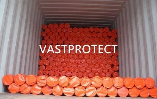 12ft x 100ft Double Orange PE Poly Tarps Roll Personalizzazione e peso in grammo 20-260GSM