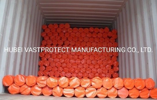 Doppia faccia Arancione PE Poly Tarps Roll con Core di carta e personalizzazione resa facile