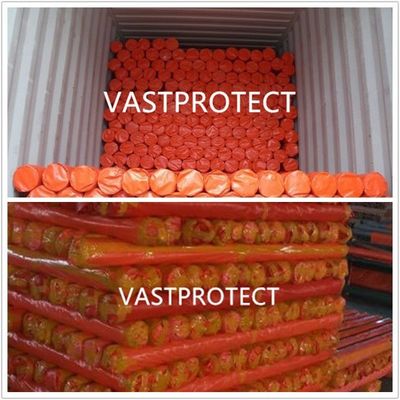 VASTPROTECT PVC rivestito stile doppio arancione Rip Proof Poly Roll 12 Prime * 100 Prime